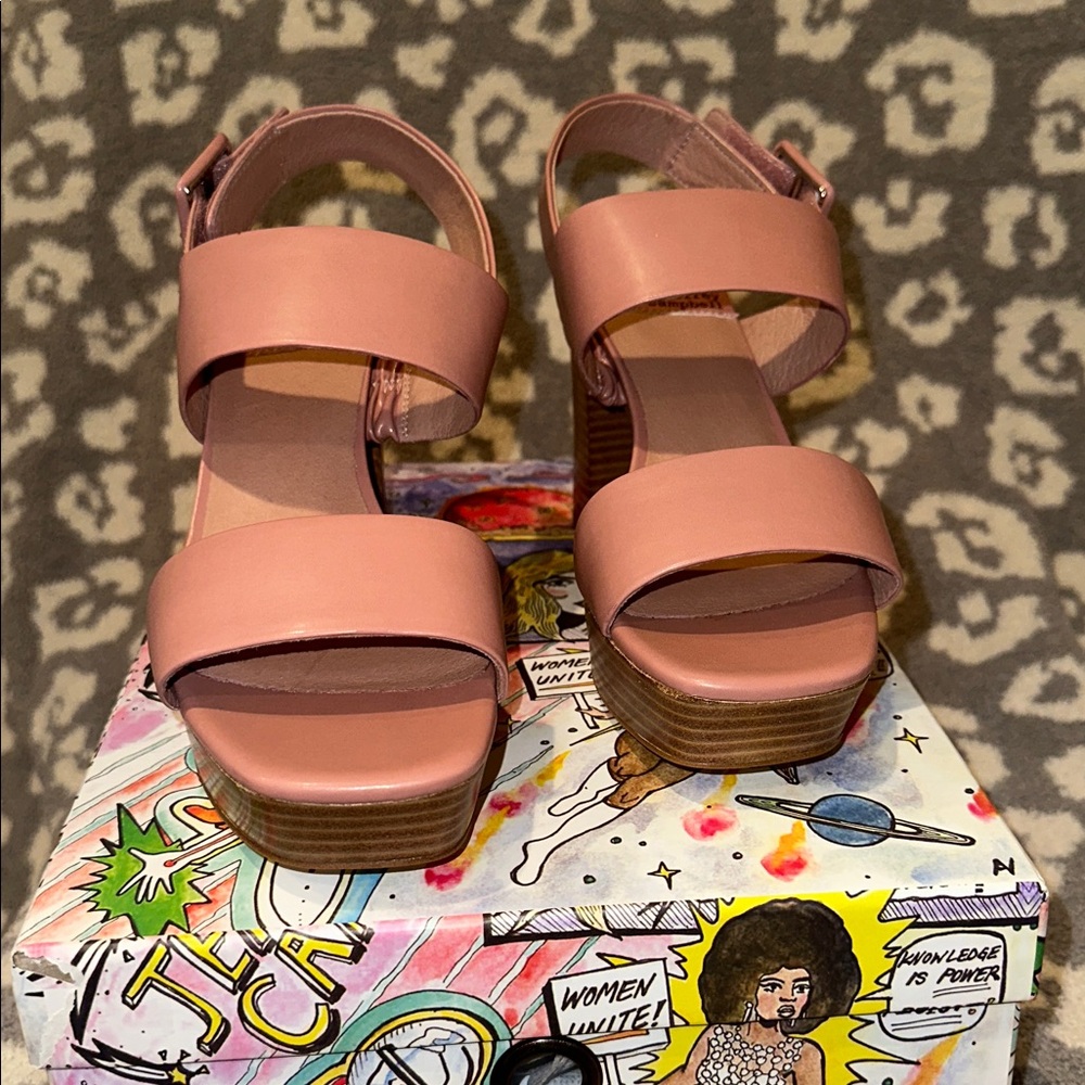 Jeffrey Campbell Ammaly-ST Platform Slingback Heel in Pink 😍 New & Never Worn 😍